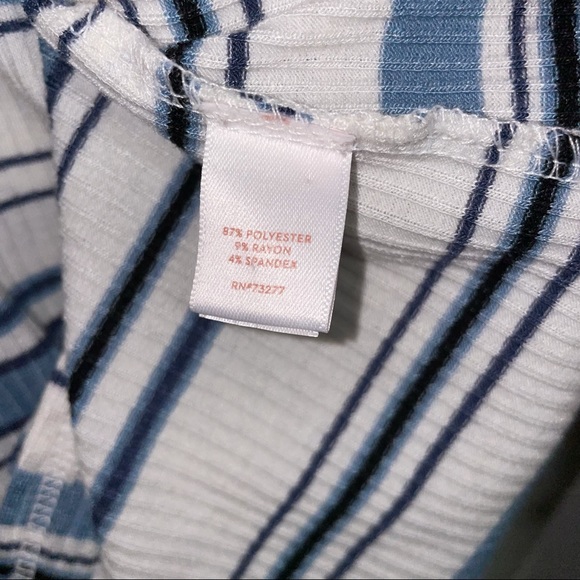 LC Lauren Conrad striped knot tee short sleeve - Picture 6 of 6